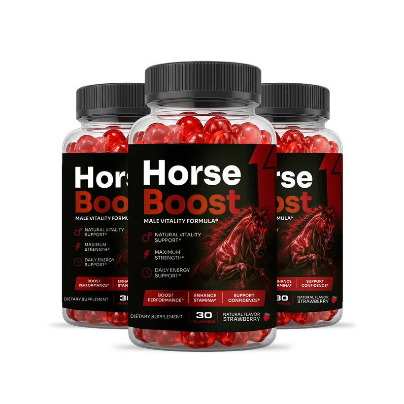 Horse Boost men's vitality gummies, 3-bottle kit